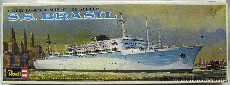 Revell 1/400 SS Brasil (Brazil) Moore-McCormack's Famous Luxury Ocean Liner, 0337 plastic model kit